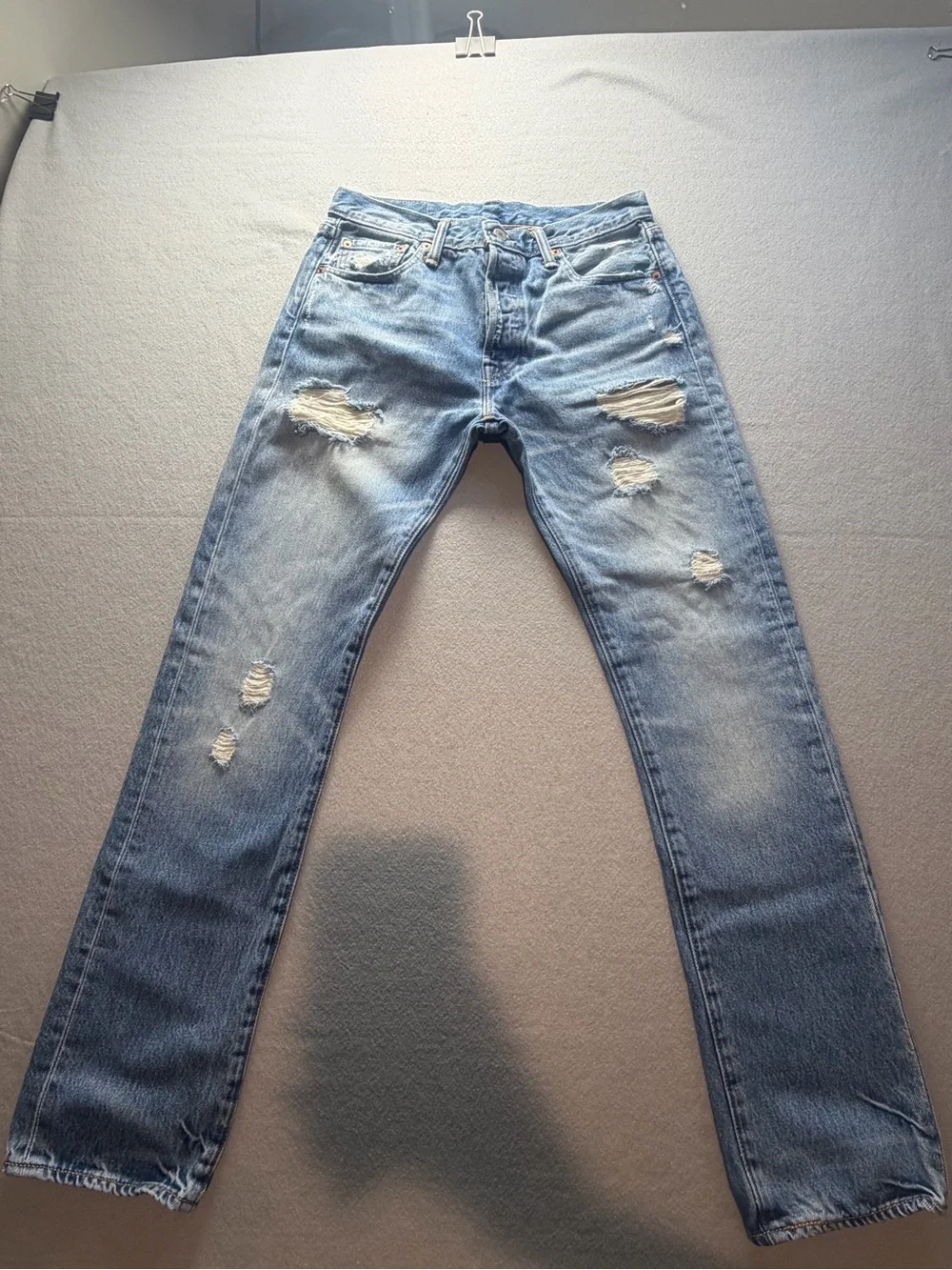 Levi’s 501 Distressed Ripped Straight Jeans Men’s 30x32